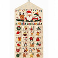 Diseño Merry Christmas del calendario de adviento